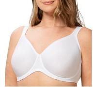 Triumph Bügel-BH Modern Soft Cotton W, mit dezentem Streifenmuster 90, Cup D weiß Damen Bügel-BHs BHs Damenwäsche 90, Cup D weiß