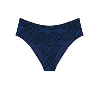 Bikini-Hose TRIUMPH "Flex Smart Summer Maxi pt EX", Damen, Gr. S, N-Gr, blau, Microfaser, Obermaterial: 69% Polyamid, 31% Elasthan, modisch, Badehosen, Triumph-Logodruck (23521847-S) blau