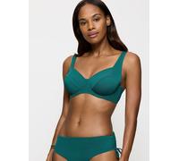 Bügel-Bikini-Top TRIUMPH "Summer Mix & Match W 01 sd", Damen, Gr. 38, Cup C, mystic sea, Microfaser, Obermaterial: 80% Polyamid, 20% Elasthan, modisch, Bikini-Oberteile, Power-Mesh für größere Cups (2