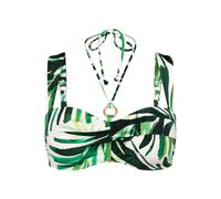 Triumph - Bikini Top gefüttert mit abnehmbaren Trägern - Grün 42B - Summer Palm - Bademode für Frauen