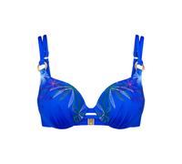 Triumph - Bikini Top gefüttert mit Bügel - Blau 44E - Summer Tropics - Bademode für Frauen