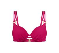 Bügel-Bikini-Top TRIUMPH "Summer Twist WP 01", Damen, Gr. 42, Cup D, lila (berry), Microfaser, Obermaterial: 77% Polyamid, 23% Elasthan, elegant, Bikini-Oberteile, Eleganz und Komfort (64901049-42) be