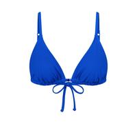 Triangel-Bikini-Top TRIUMPH "Mix & Match Summer N sd", Damen, Gr. 36, Cup B, blau (racing blau), Microfaser, Obermaterial: 77% Polyamid, 23% Elasthan, Bikini-Oberteile, verspielt und farbenfroh (19334