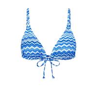 Triangel-Bikini-Top TRIUMPH "Mix & Match Summer N pt", Damen, Gr. 40, Cup C, blau (blau, light combination), Microfaser, Obermaterial: 77% Polyamid, 23% Elasthan, Bikini-Oberteile, verspielt und farbe