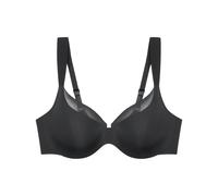 Minimizer-BH TRIUMPH "Body Make-Up Illusion Curve", Damen, Gr. 95, Cup D, schwarz, Microtouch, Obermaterial: 80% Polyamid, 20% Polyester, Basic, BHs Minimizer-BH, verkleinert die Brust optisch, breite