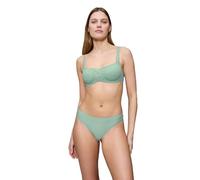Bügel-BH TRIUMPH "Body Make-Up Illusion Lace Balconette", Damen, Gr. 75, Cup C, grün (misty turquoise), Microtouch, Spitze, Obermaterial: 51% Polyamid, 37% Polyester, 12% Elasthan, elegant, BHs, Strec