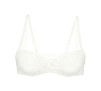 Triumph Damen Spitzen-BH Body Make-Up Illusion Lace Balconette, ohne Bügel, ohne Polsterung, Verstellbare Träger, 90C, Ecru White