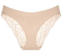 Slip TRIUMPH "Body Make-Up Illusion Lace Highleg Tai", Damen, Gr. 36, nude beige, Microtouch, Spitze, Obermaterial: 80% Polyamid, 20% Elasthan. Spitze: 92% Polyamid, 8% Elasthan, unifarben, leicht glä
