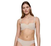 Balconette-BH TRIUMPH "Body Make-Up Illusion", Damen, Gr. 75, Cup E, beige, Microtouch, Obermaterial: 49% Polyamid, 36% Polyester, 15% Elasthan, unifarben, Basic, BHs, Komfort Bügel, gefüttert, seiden