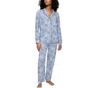 Triumph Boyfriend Fit Pyjama Hellblau Viskose 44 Damen