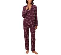 Triumph Boyfriend Fit Pyjama Weinrot Viskose 36 Damen