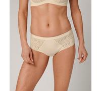 Triumph Maxislip Aura Spotlight Maxi – Microtouch Microfaser, Grafikspitze, Creamy Dream Gr. 42