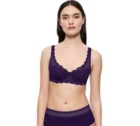 Balconette-BH TRIUMPH "Amourette", Damen, Gr. 75, Cup A, lila (royal lila), Microtouch, Obermaterial: 51% Polyamid, 23% Elasthan, 16% Baumwolle, 10% sonstige Fasern, unifarben, BHs Balconette-BH, Stre