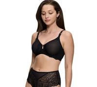 Triumph Bügel-BH "Peony Florale" in Schwarz - Größe 80F | Damen Bhs