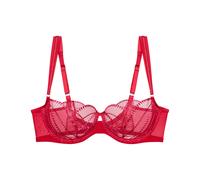 Balconette-BH TRIUMPH "Palina Sea Full of Stars", Damen, Gr. 85, Cup F, rot (shanghai rot), Microtouch, Obermaterial: 48% Polyamid, 43% Polyester, 9% Elasthan, BHs Balconette-BH, Limited Edition, Stic