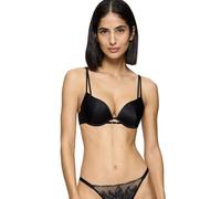 Push-up-BH TRIUMPH "Crazy Stupid Love WHU", Damen, Gr. 75, Cup D, schwarz, Mesh, Spitze, Satin, Obermaterial: 100% Polyamid, modisch, BHs, Spitzendetails (12423443-75) schwarz