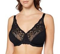 Bügelloser BH TRIUMPH "Amourette Charm", Damen, Gr. 80, Cup G, schwarz, Spitze, Obermaterial: 75% Polyamid, 25% Elasthan, BHs, Strech-Spitze, tiefer V-Ausschnitt (64922427-80) schwarz