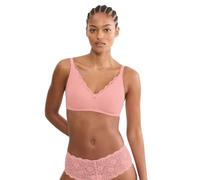 Minimizer-BH TRIUMPH "Amourette N01", Damen, Gr. 85, Cup D, cherry rose, Microtouch, Obermaterial: 75% Polyamid, 25% Elasthan, BHs Minimizer-BH, mit Spitzendetails und ohne Bügel (74377606-85) cherry