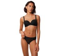 Bügel-BH TRIUMPH "Amourette WP", Damen, Gr. 85, Cup C, schwarz, Microtouch, Spitze, Obermaterial: 63% Polyester, 25% Polyamid, 12% Elasthan, unifarben, elegant, BHs, Strech-Spitze (27487613-85) schwar