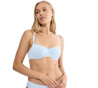 Balconette-BH TRIUMPH "Body Make-Up Illusion", Damen, Gr. 70, Cup D, light blau, Microtouch, Obermaterial: 49% Polyamid, 36% Polyester, 15% Elasthan, unifarben, Basic, BHs Balconette-BH, Komfort Bügel