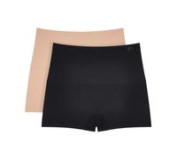 Slip TRIUMPH "Soft Sculpt Bandeau Short C2P", Damen, Gr. 42, schwarz (schwarz combination), Obermaterial: 86% Polyamid, 14% Elasthan, Unterhosen, nahtlos und bequem (62474247-42) schwarz combination