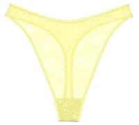 Triumph Damen Bright Spotlight High Leg String Briefs, Banane, 36
