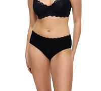 Triumph Damen Midi-Slip Feel of Cotton – Baumwolle – Schwarz Größe 42