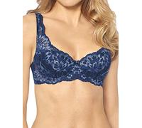 Triumph Damen Halbschalen Halbschalen BH Amourette Charm WHP, Mehrfarbig (Blue - Dark Combination M008), 70B (Herstellergröße: 32B)