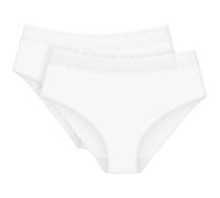 Triumph Damen-Hüftslip Feel of Modal im 2er-Pack M weiß