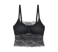 Longline-BH TRIUMPH "Lift Smart Bustier" Gr. 2, N-Gr, schwarz (black) Damen BHs Damenwäsche Stretch-Spitze (70232310-2)