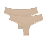Triumph Damen Lovely Micro Brazilian String 2p Briefs, Smooth Skin, S EU
