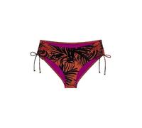Bikini-Hose TRIUMPH "Summer Palm", Damen, Gr. 42, N-Gr, braun, schwarz combination, Microfaser, Obermaterial: 55% Polyamid, 45% Elasthan, Badehosen Bikini-Hose, weich und formend (28360844-42) braun, 