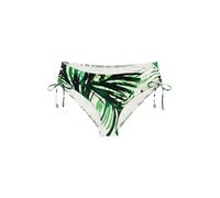 Bikini-Hose TRIUMPH "Summer Palm Midi 01", Damen, Gr. 40, N-Gr, grün combination, Microfaser, Obermaterial: 55% Polyamid, 45% Elasthan, Badehosen Bikini-Hose, weich und formend (36585044-40) grün comb