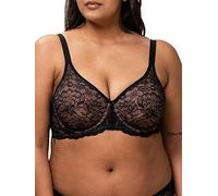 Triumph Bügel-BH Amourette Charm W02, überzogen mit floraler Spitze 70, Cup F schwarz Damen Bügel-BHs BHs Damenwäsche 70, Cup F schwarz