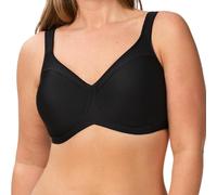 Triumph Damen Minimizer-BH Modern Soft+Cotton W01, mit Bügel, ohne Polsterung, Verstellbare Träger, 80D, Schwarz