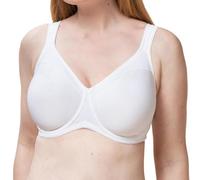 Triumph Damen Minimizer-BH Modern Soft+Cotton W01, mit Bügel, ohne Polsterung, Verstellbare Träger, 85C, Weiß