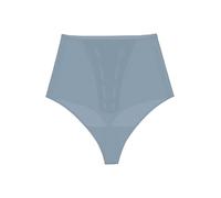 Shapingstring TRIUMPH "Shape Smart", Damen, Gr. L, chambray, Microtouch, Obermaterial: 54% Elasthan, 46% Polyamid, körpernah, Unterhosen, formend, leicht, nahtlos, elastisch, mit Power-Mesh-Zonen (435