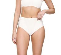 Slip TRIUMPH "Shape Smart Maxi", Damen, Gr. M, ecru weiß, Microtouch, Obermaterial: 55% Elasthan, 45% Polyamid, körpernah, Unterhosen Slip, glättend und schmeichelnd (10028405-M) ecru weiß