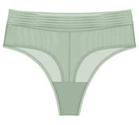 Triumph Damen Tempting Sheer Highwaist String Briefs, Silky Green, L