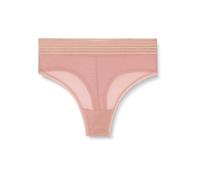 Triumph Damen Tempting Sheer Highwaist String Briefs, Toasted Almond, S