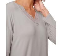 Nachthemd TRIUMPH "Timeless Sensuality NDK LSL" Gr. 42, N-Gr, silent grey Damen Kleider (76802066-42) silent grey