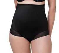 Shapingpants TRIUMPH "True Shape Sensation", Damen, Gr. 40, schwarz, Jersey, Obermaterial: 58% Polyamid, 39% Elasthan, 3% Polyester, unifarben, eng, Unterhosen, feiner Stretch-Tüll-Einsatz, High-Waist