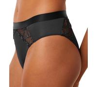 Slip TRIUMPH "Wild Azalea Florale Tai", Damen, Gr. 44, schwarz, Microtouch, Spitze, Obermaterial: 84% Polyamid, 16% Elasthan. Spitze: 100% Polyester, unifarben, bestickt, Unterhosen, mit Stickerei (93