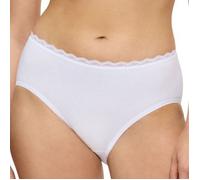 Triumph Feel Of Cotton Midi Brief Weiß Baumwolle 46 Damen