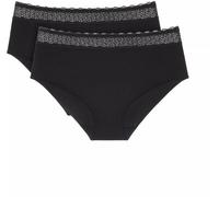 Triumph Damen Feel of Modal Midi 2P Underwear, SCHWARZ, XS