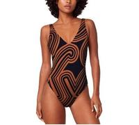 Triumph Flex Smart Summer 08 Padded Cup Swimsuit Braun gemustert Fit Smart 1 Damen