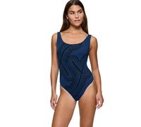 Badeanzug TRIUMPH "Flex Smart Summer OP pt", Damen, Gr. 1, N-Gr, blau (blau, schwarz combination), Microfaser, Obermaterial: 69% Polyamid, 31% Elasthan, modisch, Badeanzüge, weiches dehnbares Material