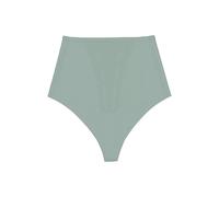 Shapingslip TRIUMPH "Shape Smart Highwaist String", Damen, Gr. S, abstinthe, Microtouch, Obermaterial: 54% Elasthan, 46% Polyamid, unifarben, Unterhosen, glättend und schmeichelnd (82040325-S) abstint
