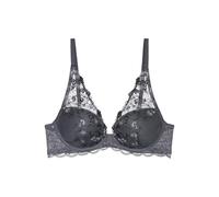 Schalen-BH TRIUMPH "Sensual Spotlight WP", Damen, Gr. 70, Cup F, grau (pebble grau), Microtouch, Spitze, Obermaterial: 64% Polyester, 29% Polyamid, 7% Elasthan, bestickt, modisch, BHs, mit Stickerei (