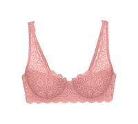 Balconette-BH TRIUMPH "Amourette", Damen, Gr. 80, Cup A, cherry rose, Microtouch, Obermaterial: 51% Polyamid, 22% Elasthan, 16% Baumwolle, 11% Polyester, unifarben, BHs Balconette-BH, Stretch-Spitze,